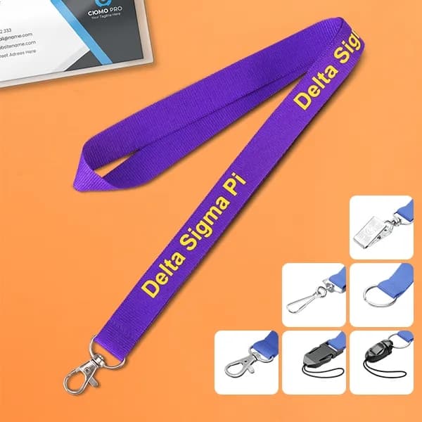3/4" Imprinted Polyester Lanyard