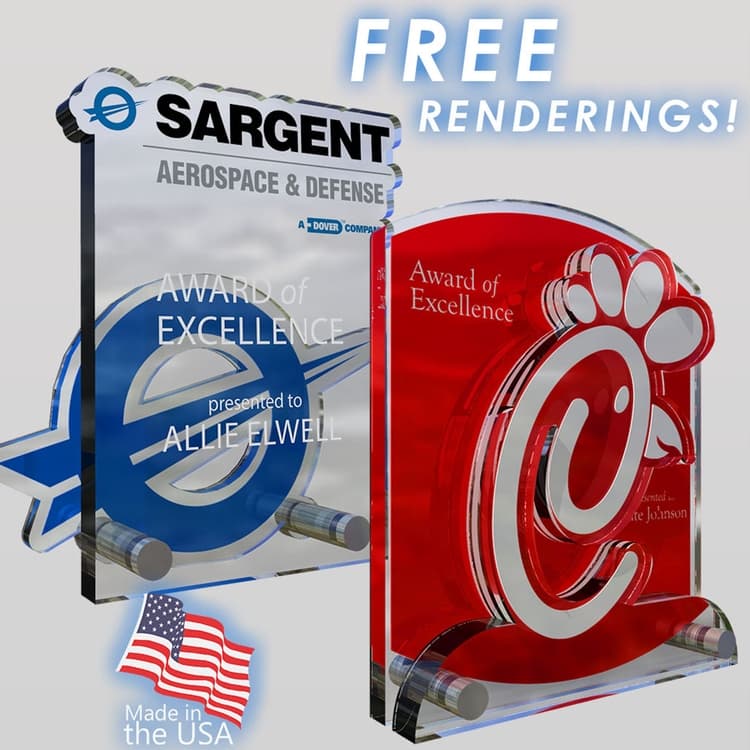 Logocut Series 200 Custom Acrylic Award