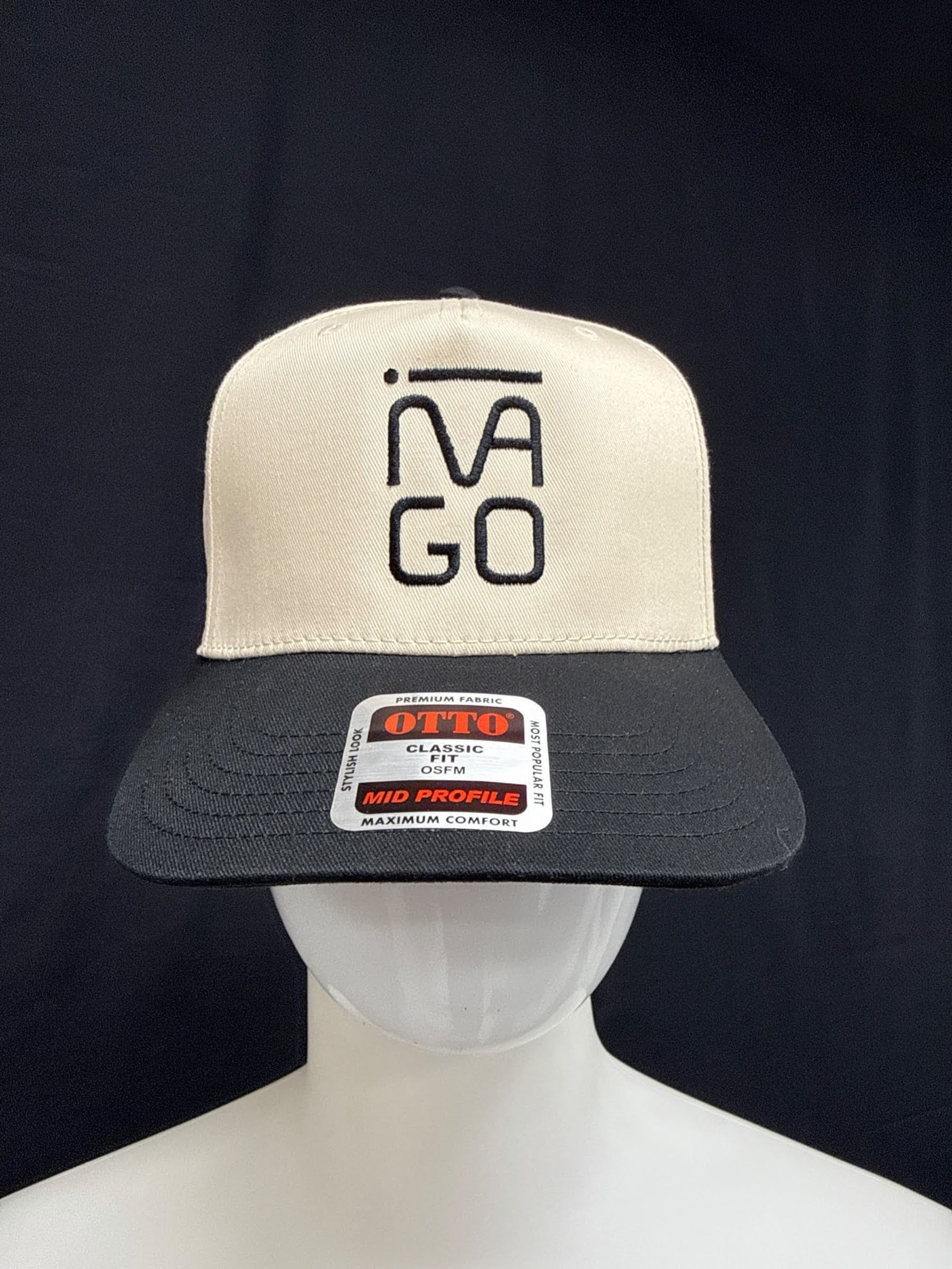 Two-tone embroidered snapback for IMAGO